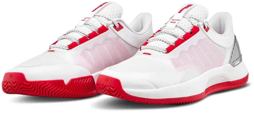 Wilson Intrigue Tour Clay Court Schoenen - 39 1/3 - Wit/Rood/Zwart