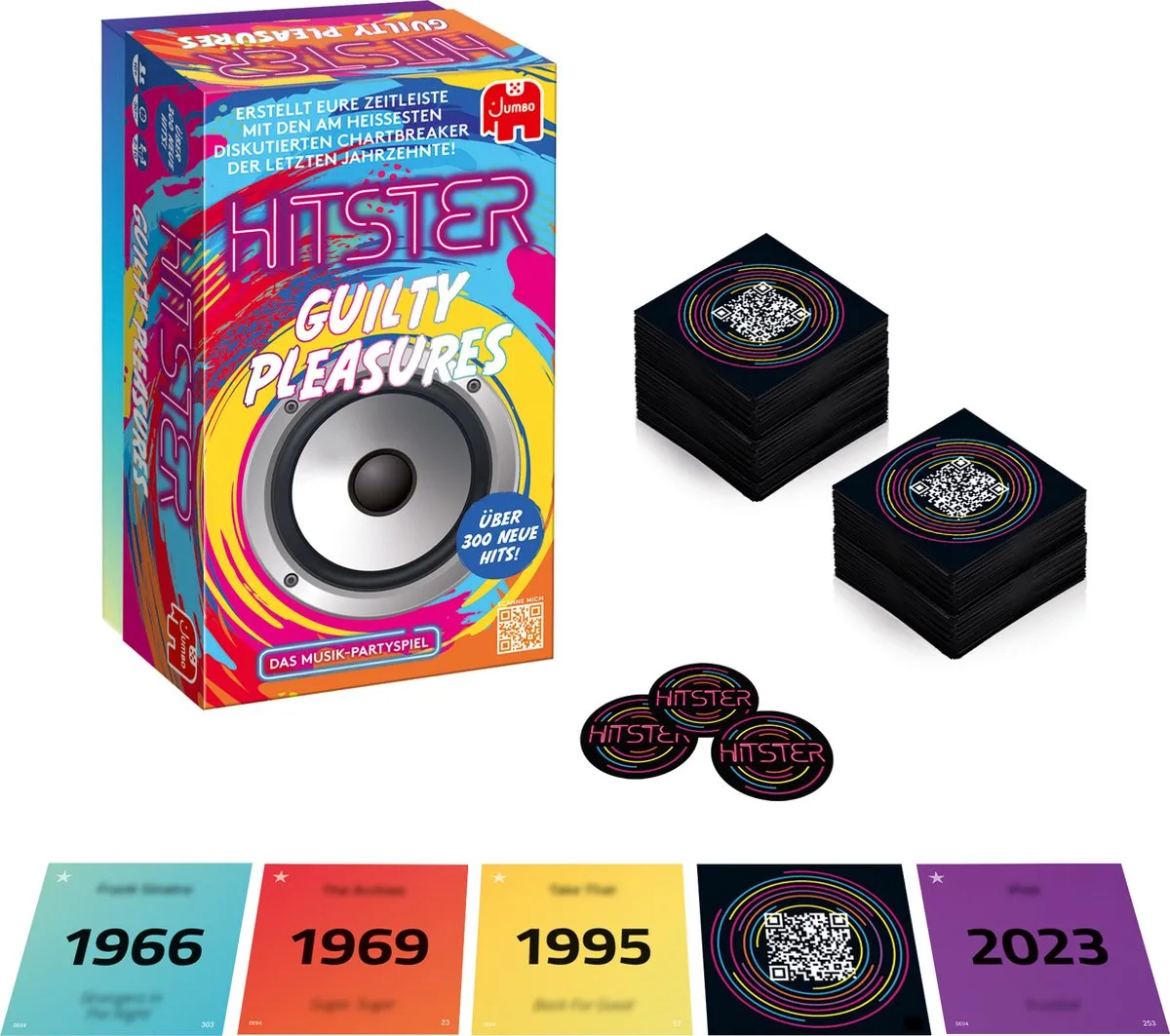 Jumbo Hitster Guilty Pleasures Bordspel - 2-10 Spelers