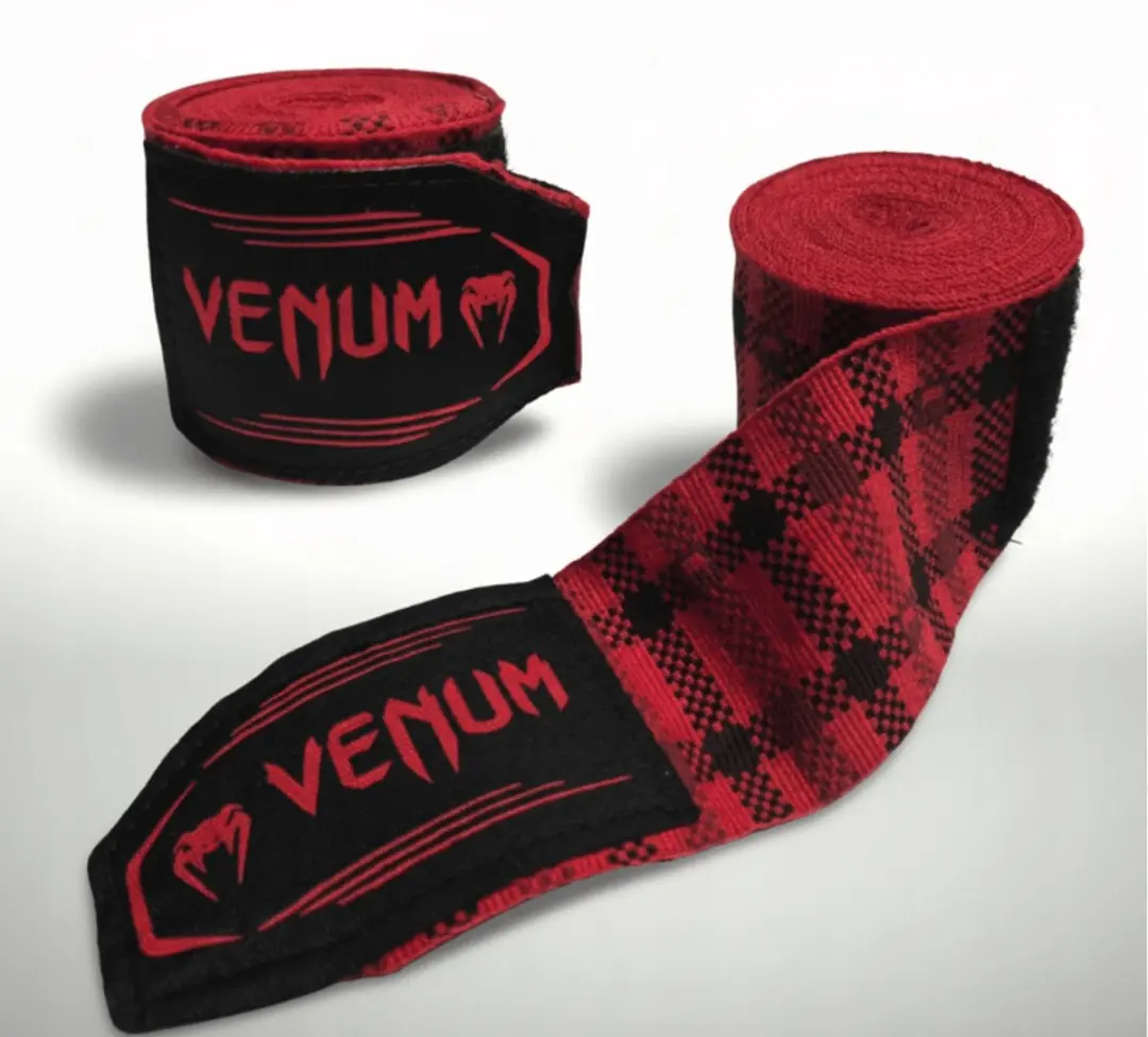 Venum Tartan Boksbandages 300cm - Fury Rood