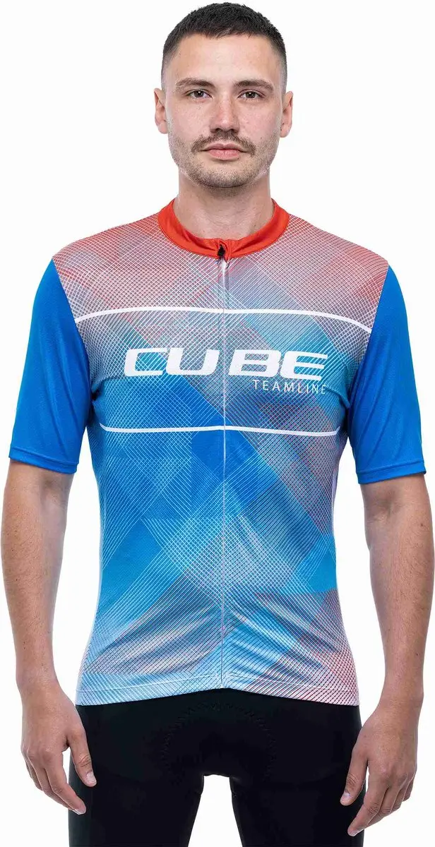 Cube Teamline Cmpt Korte Mouw Wielertrui