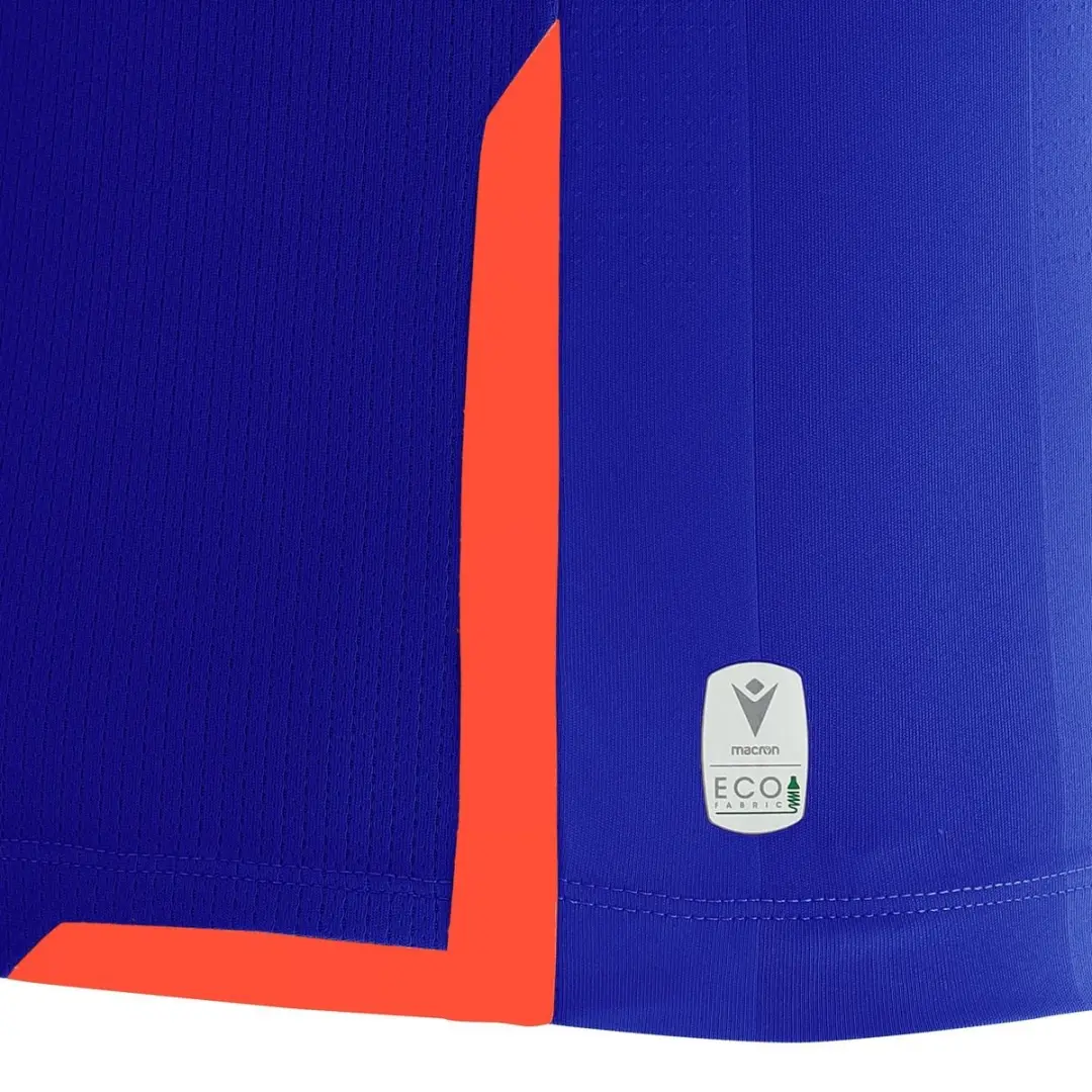 Macron Alioth Heren Shirt Korte Mouw - Electric Blue/Oranje S