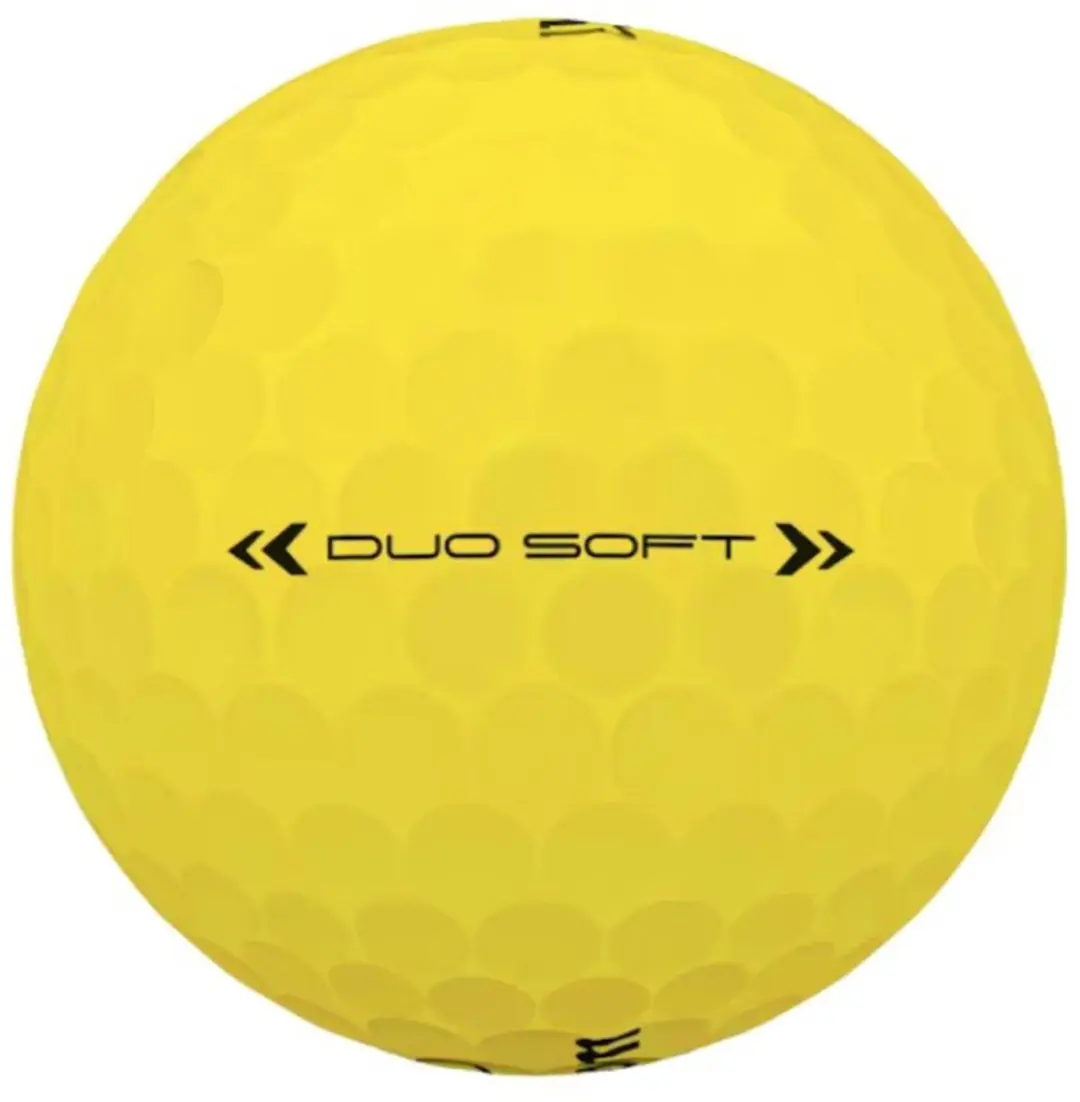 Wilson DUO Soft Golfballen Geel - 12 Stuks