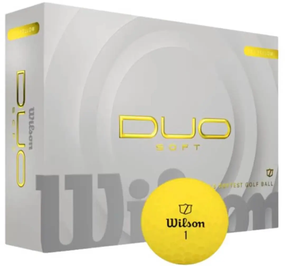 Wilson DUO Soft Golfballen Geel