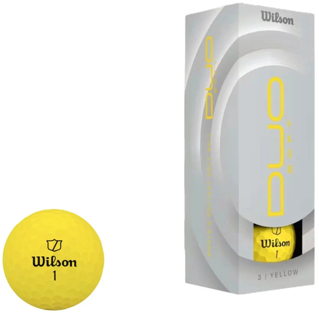 Wilson DUO Soft Golfballen Geel - 12 Stuks