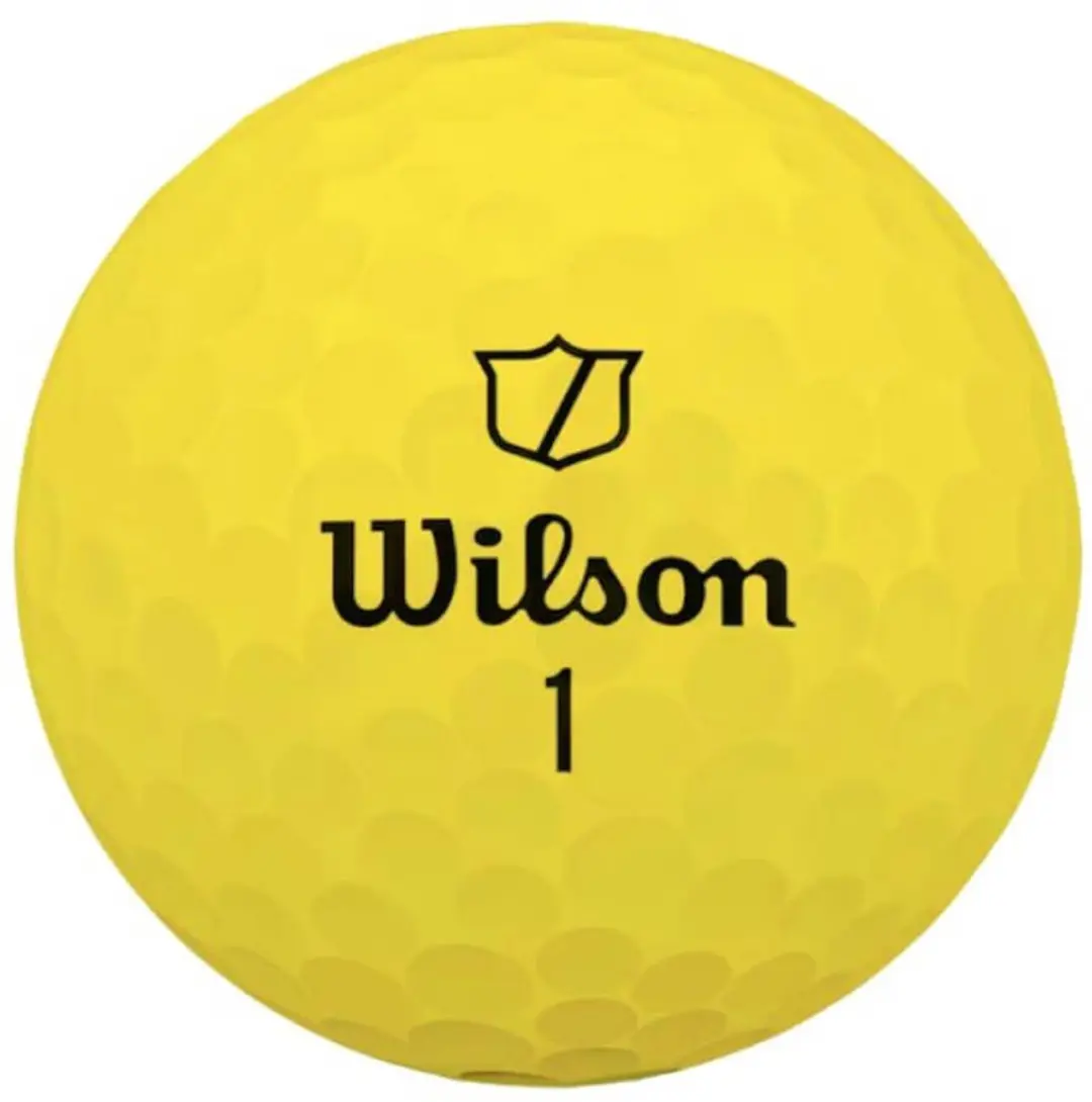 Wilson DUO Soft Golfballen Geel - 12 Stuks
