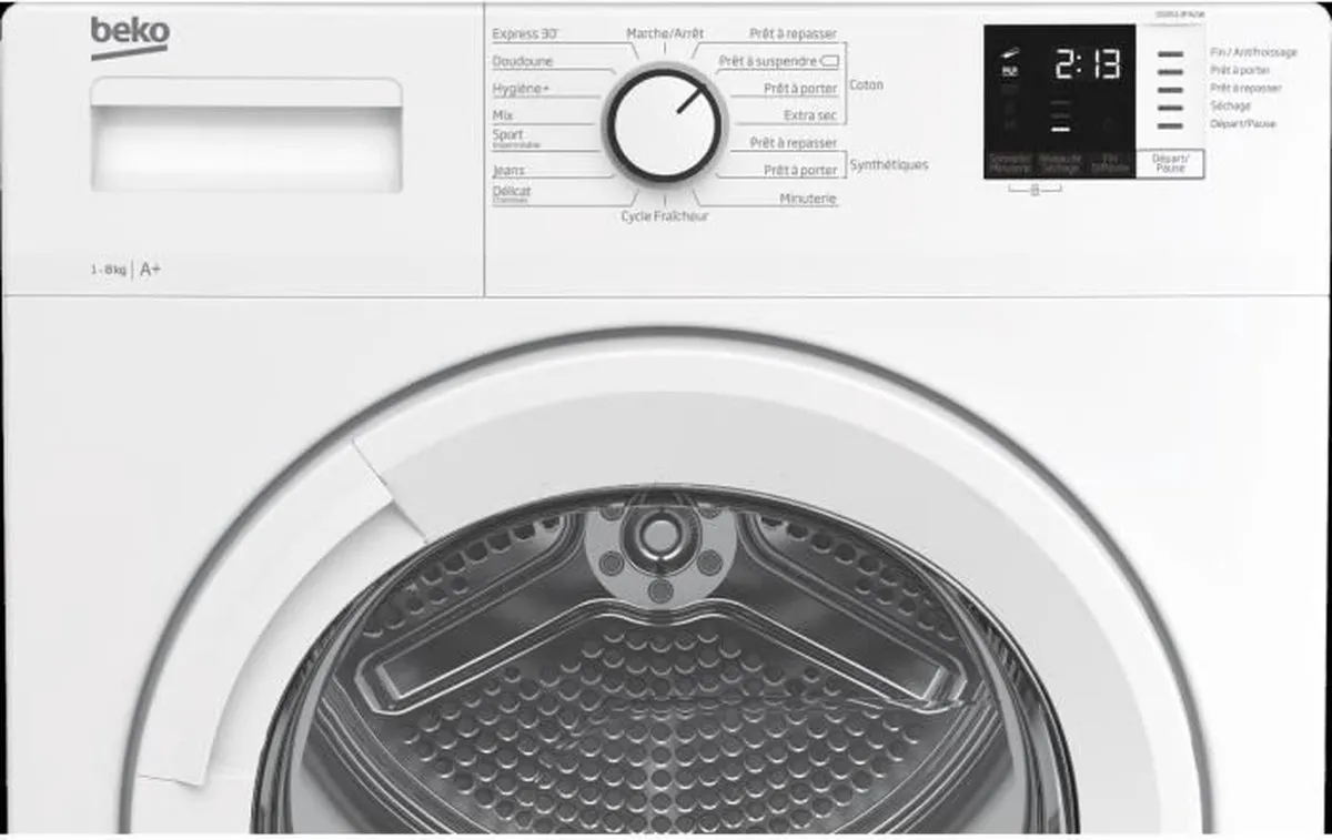 Beko DS8513PA2W Vrijstaande Wasdroger 8 kg - Wit
