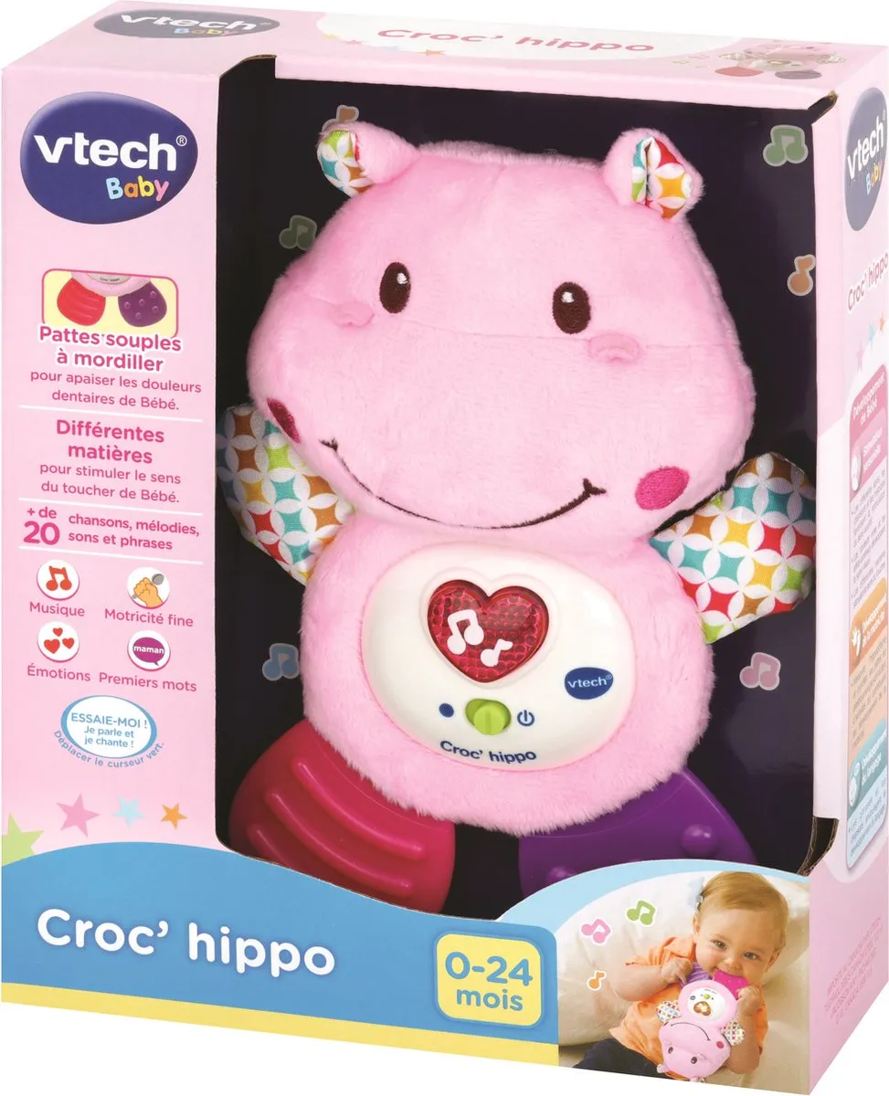 Vtech Baby Croc' Hippo Educatief Speelgoed - Roze