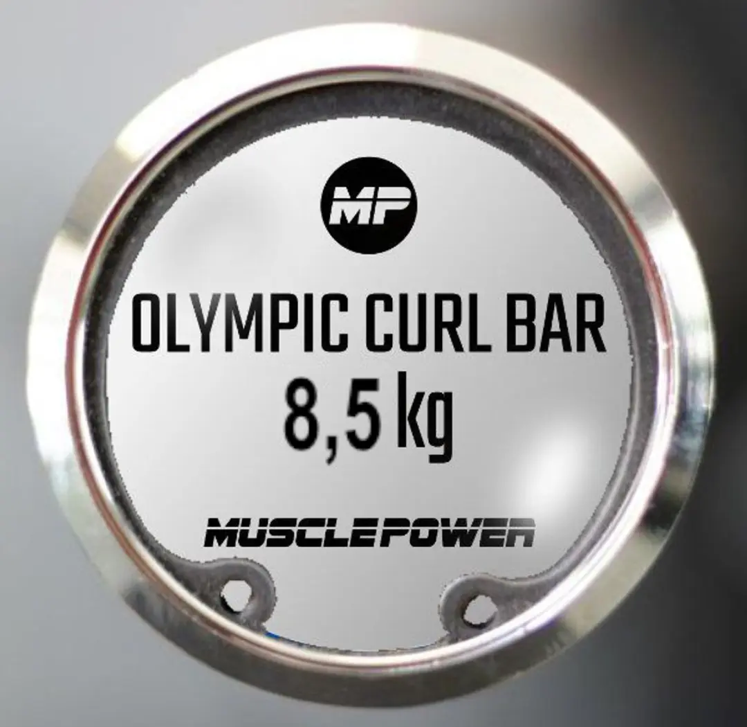 Muscle Power Olympische Curlstang 113cm - Chroom