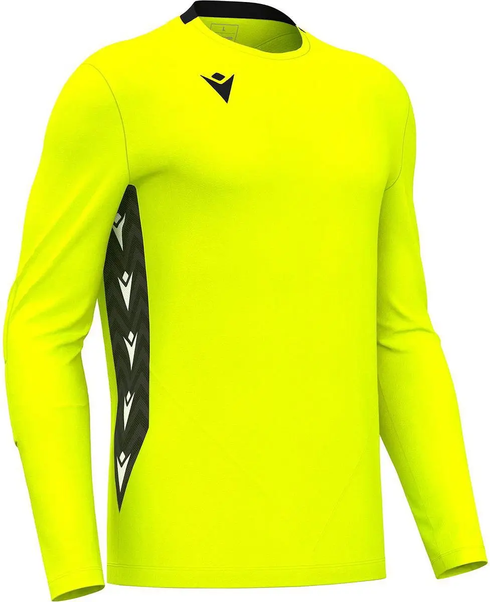 Macron Argo Keepershirt Kinderen - Fluogeel/Zwart 122/128