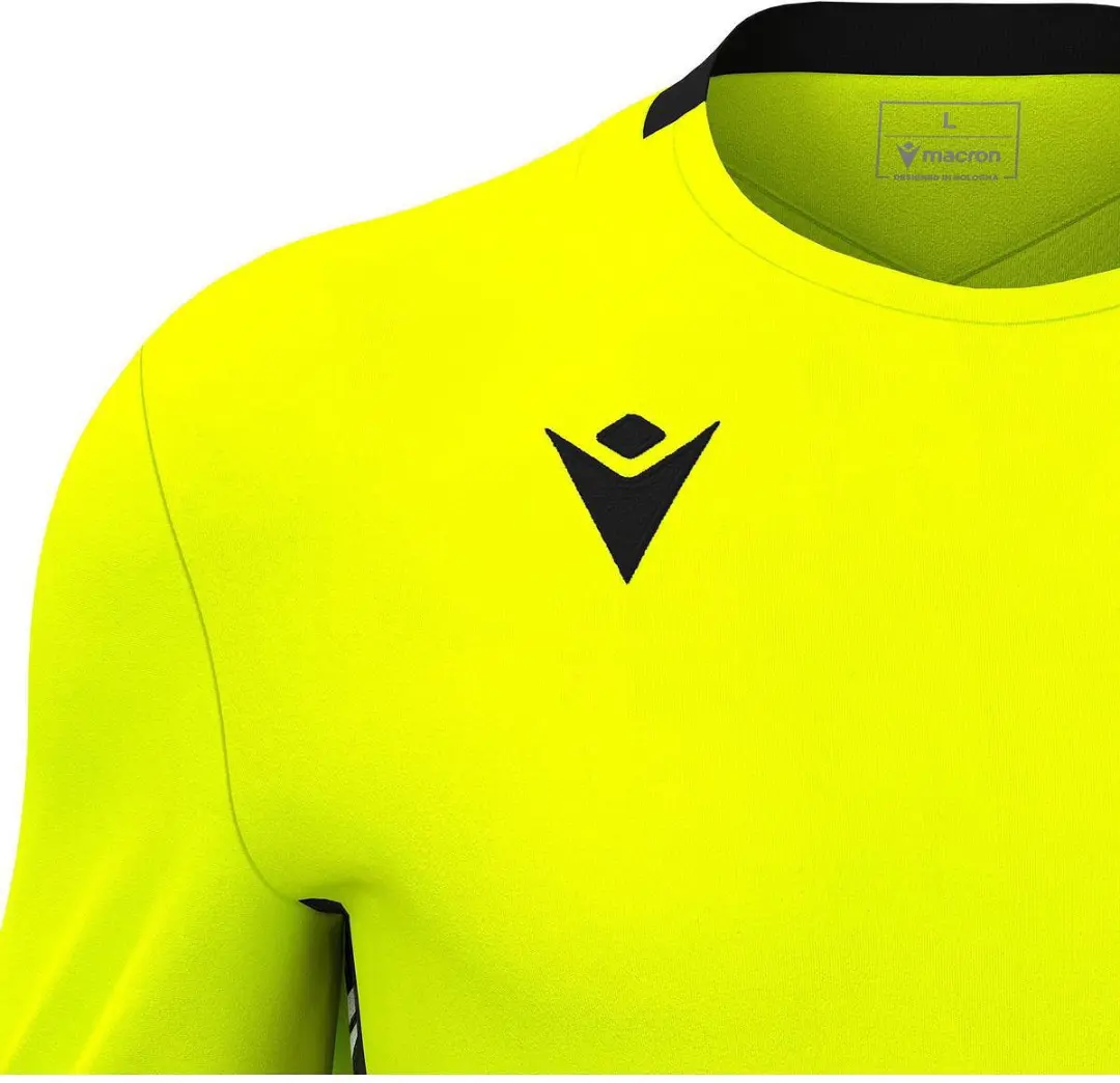 Macron Argo Keepershirt Kinderen - Fluogeel/Zwart 122/128