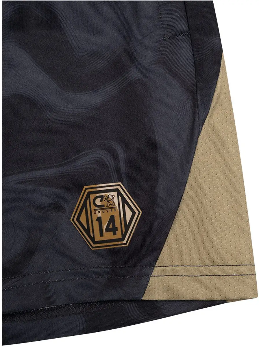Cruyff Sportbroek Trainingsbroek 164 - Zwart/Goud