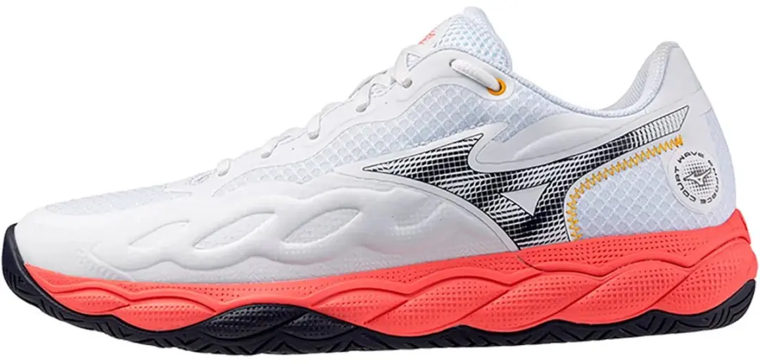 Mizuno Wave Enforce Court Allcourt Schoenen 44 - Wit/Dazzling Blue/Lightning Yellow