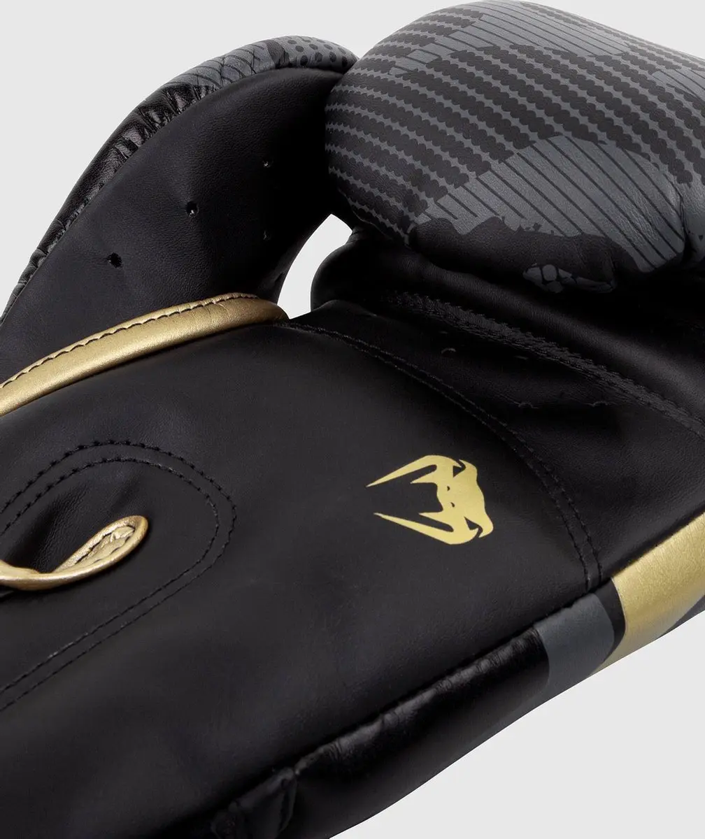 Venum Elite Bokshandschoenen 14 OZ - Dark Camo Gold