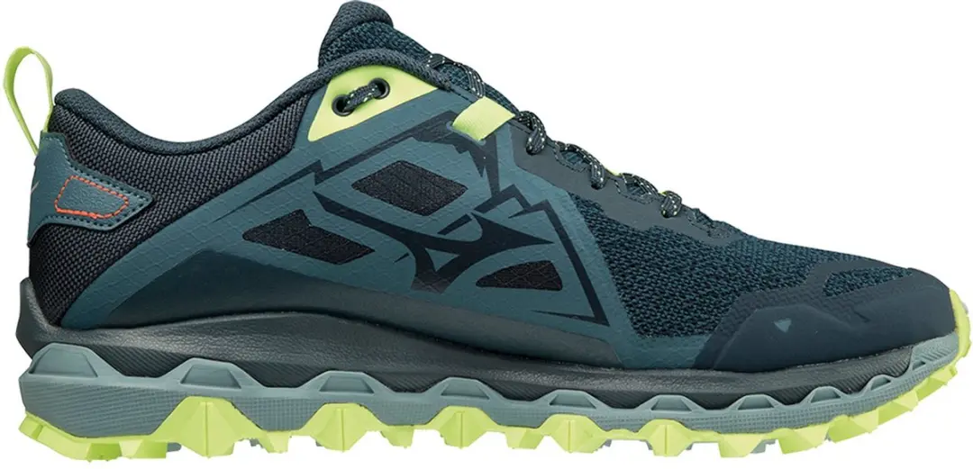 Mizuno Wave Mujin 8 Sportschoenen - Maat 46.5 - Blauw/Grijs/Lichtgroen