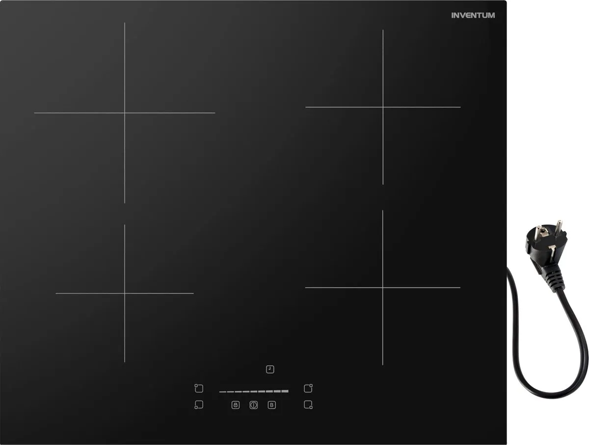 Inventum IKI6008 Inbouw Inductiekookplaat 60cm - 4 Zones - Zwart