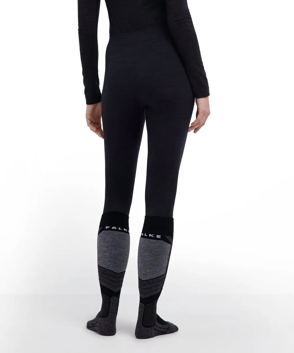 Falke Wool-Tech Long Tights 33313 - Dames - S - Zwart