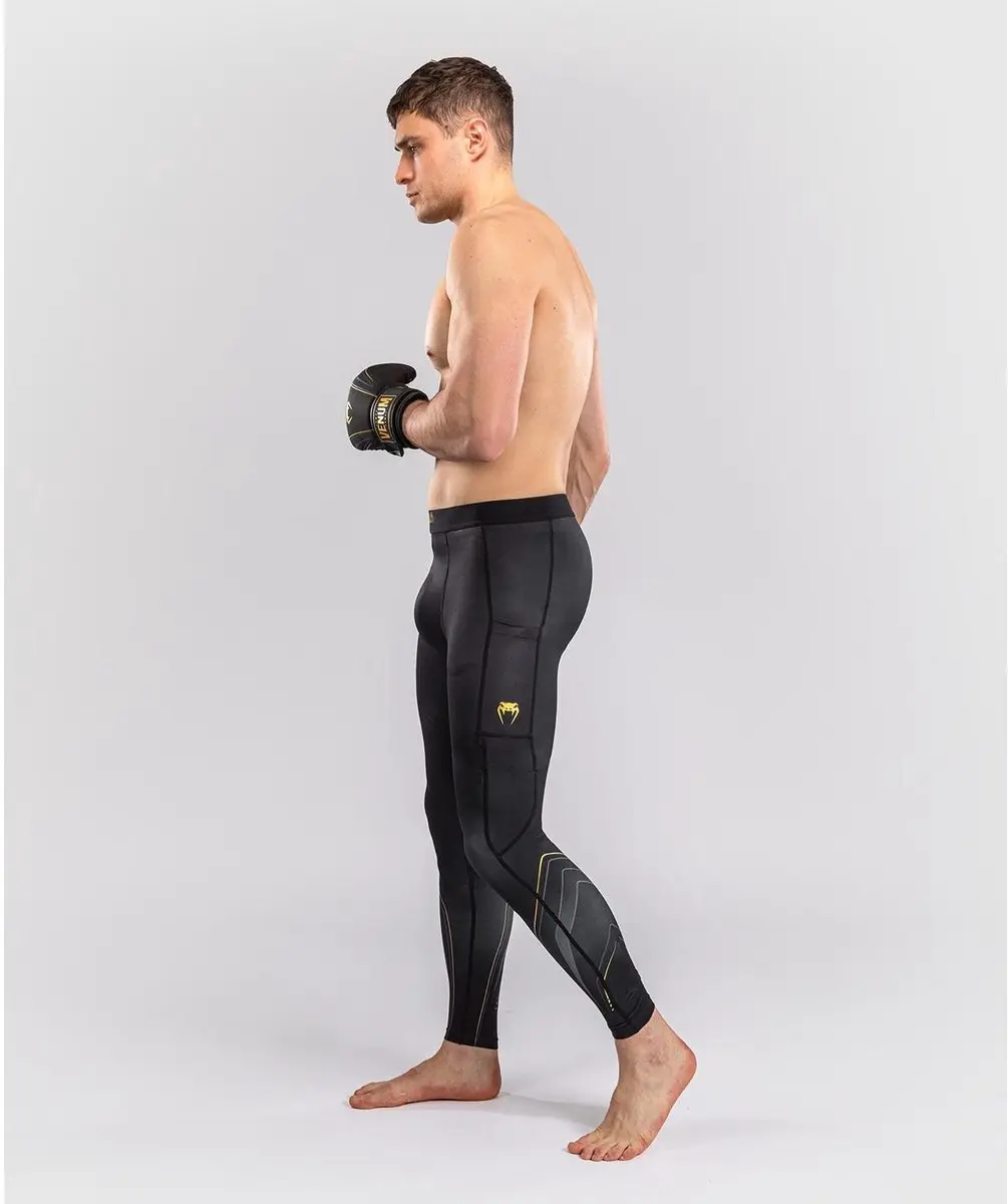 Venum Streamline Spats MMA/BJJ Compressielegging XXL - Zwart/Goud