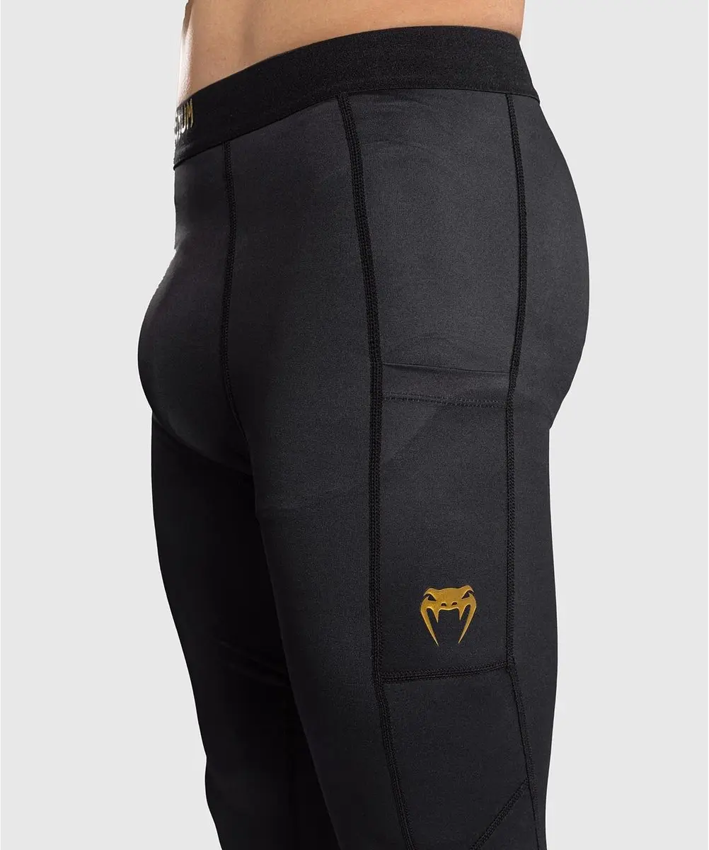 Venum Streamline Spats MMA/BJJ Compressielegging XXL - Zwart/Goud