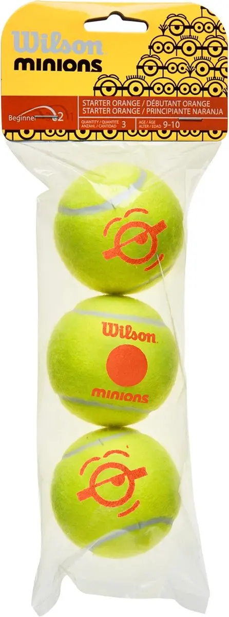 Wilson Minions Stage 2 Tennisballen - 3 Stuks - Oranje