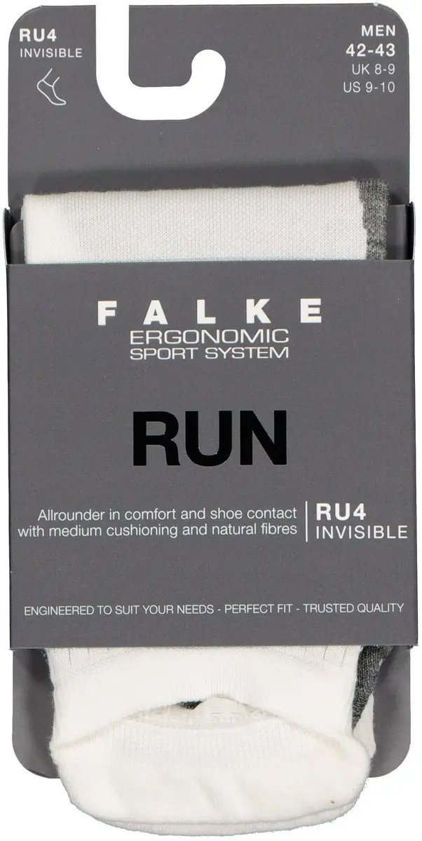 Falke RU4 Invisible Anti-Blaar Sokken Heren - Wit