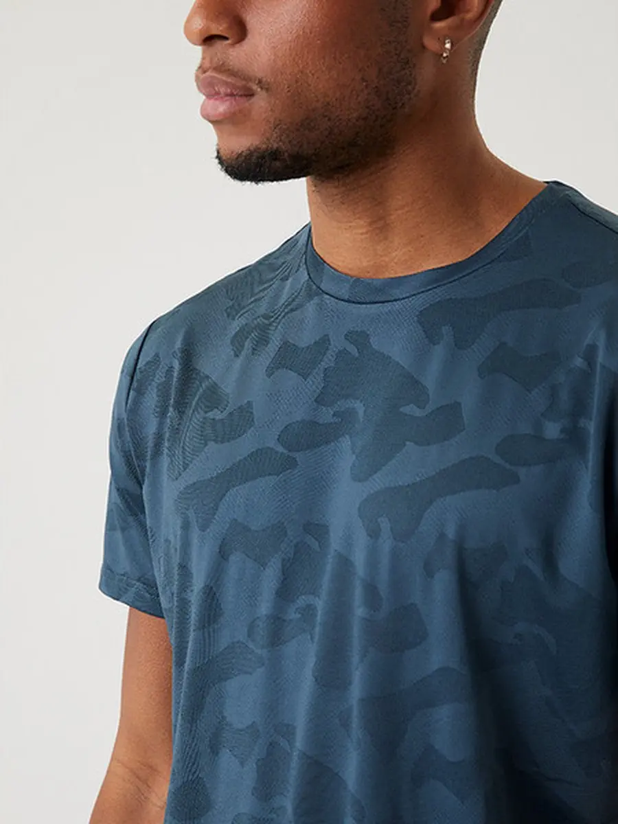 Björn Borg Heren Performance Tee - Blauw S