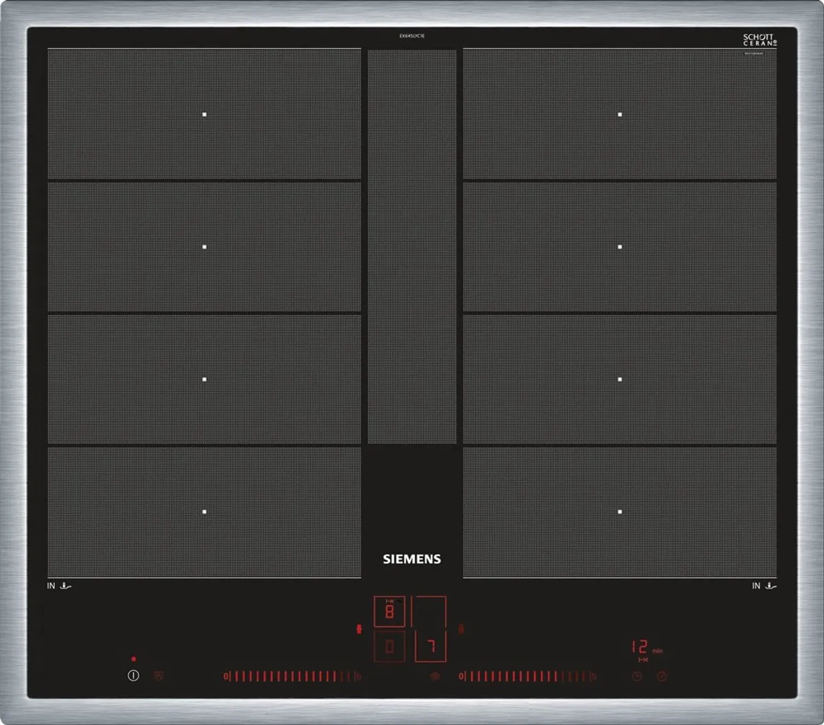 Siemens iQ700 EX645LYC1E Inductiekookplaat 4 Zones