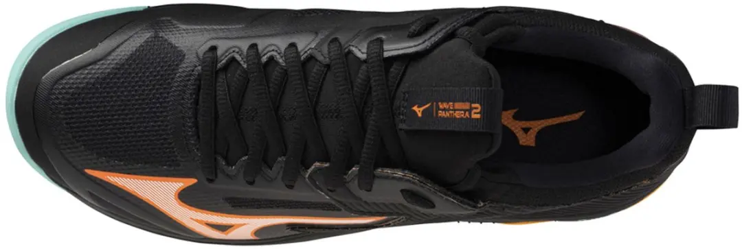 Mizuno Wave Panthera 2 Sportschoenen - Maat 47 - Zwart/Oranje/ Groen