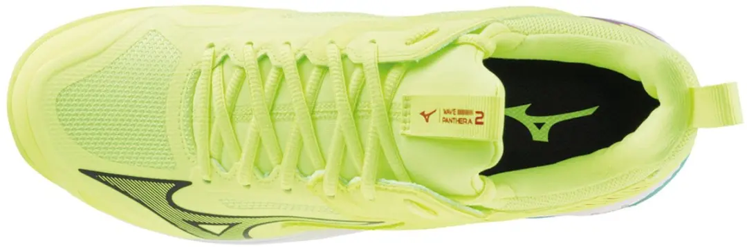 Mizuno Wave Panthera 2 Hockeyschoenen 38 - Limegroen/Rood/Zwart