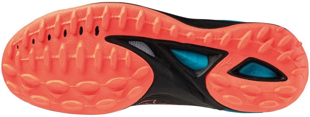 Mizuno Wave Sportschoenen 44 - Zwart/Rood - TF