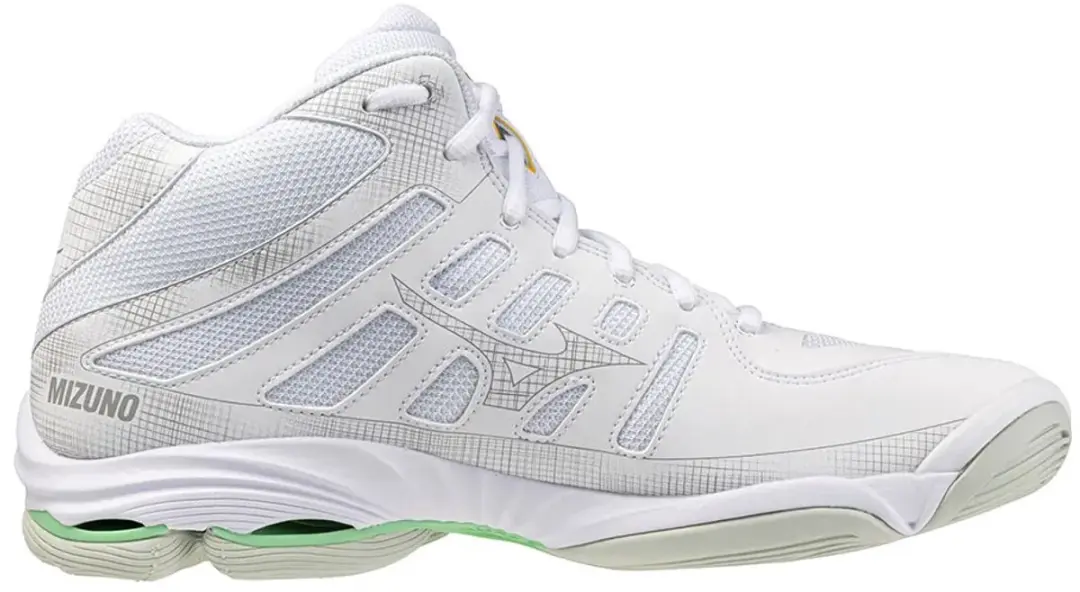 Mizuno Wave Voltage 2 Indoor Sportschoenen - 46 - Wit/Zwart/Groen
