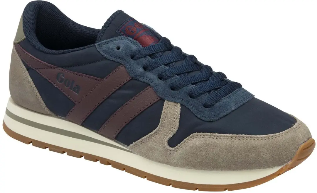 Gola Daytona Chute Trainers - 44 - Navy/Rhino/Burgundy