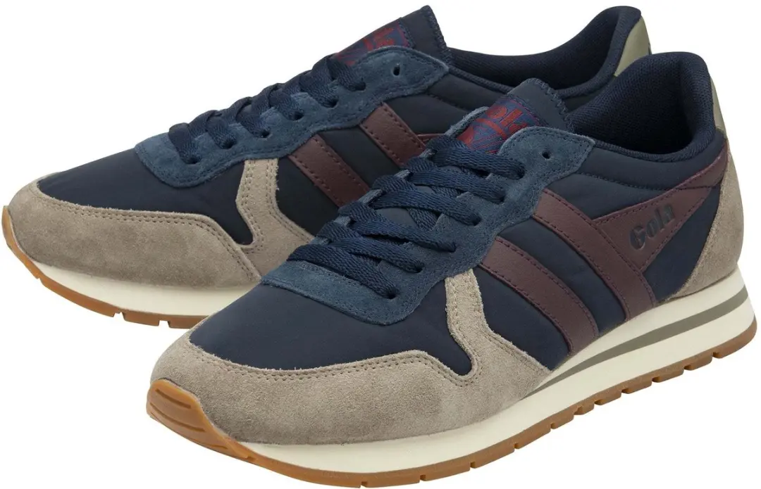 Gola Daytona Chute Trainers - 44 - Navy/Rhino/Burgundy - afbeelding 6 van 6