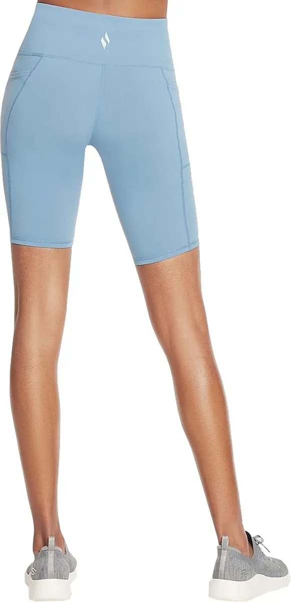 Skechers Go Walk High Waisted Bike Shorts - Blauw S - afbeelding 3 van 3