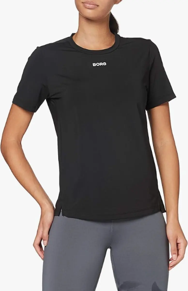 Björn Borg Cato Dames Sportshirt - Maat 36 - Zwart