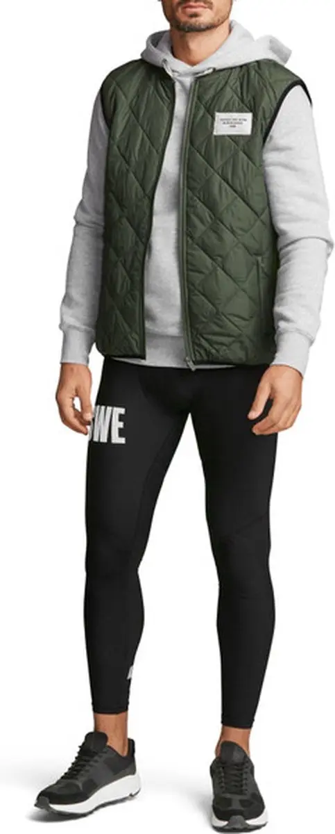 Björn Borg STHLM Padded Vest Heren - Donkergroen