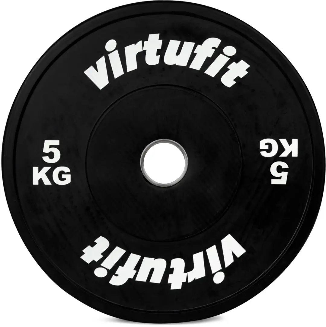 Virtufit Olympische Bumper Plate Halterset 90kg - Zwart