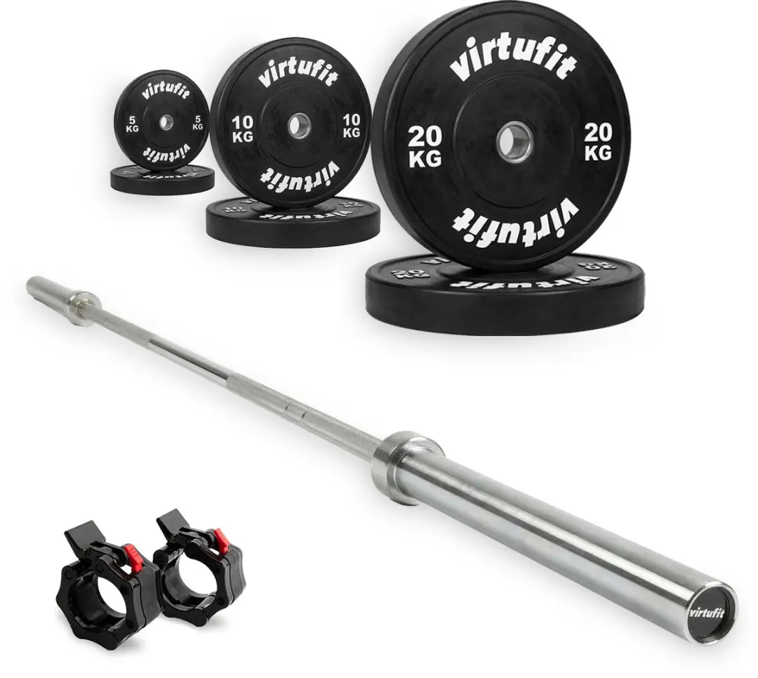 Virtufit Olympische Bumper Plate Halterset 90kg