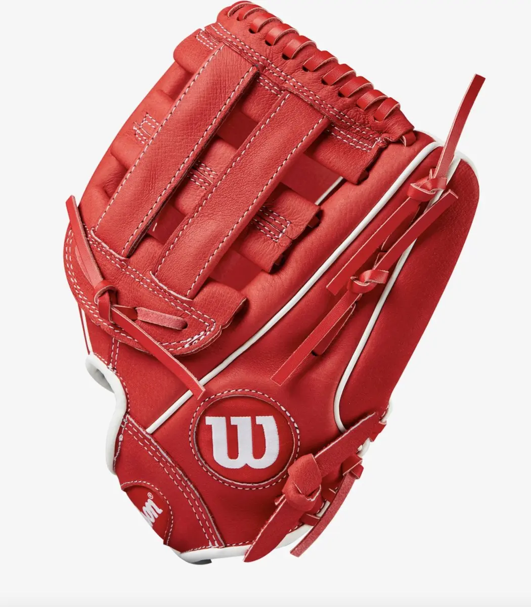 Wilson A450 Honkbalhandschoen Jeugd - 11 inch - Rood