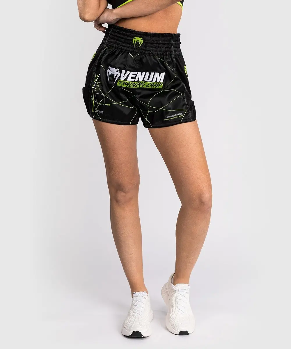 Venum Training Camp 4.0 Muay Thai Short - S - Zwart Neon Groen - afbeelding 6 van 6