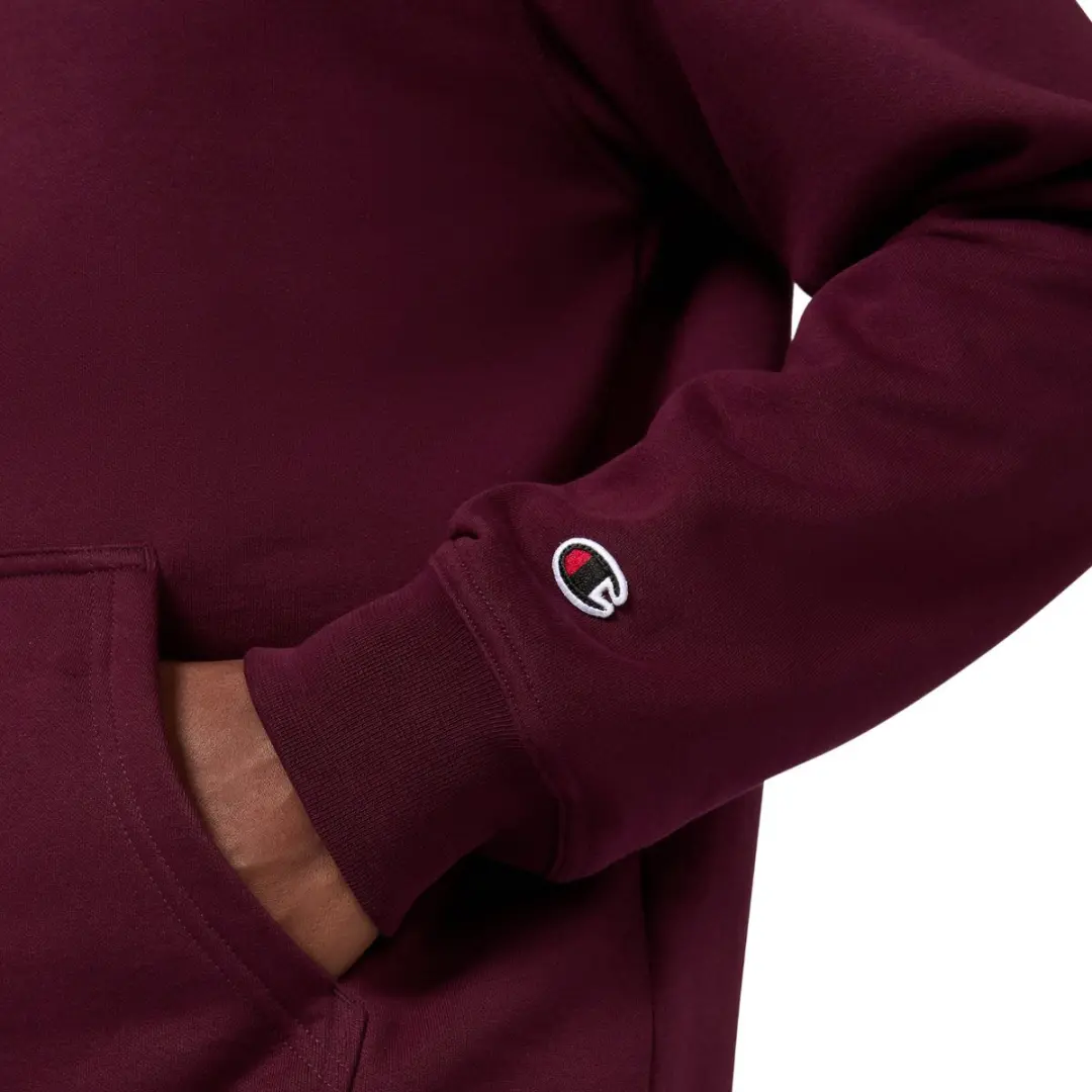 Champion Heren Hooded Sweatshirt - S - Bordeauxrood - afbeelding 6 van 6