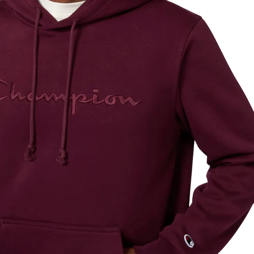 Champion Heren Hooded Sweatshirt - S - Bordeauxrood - afbeelding 5 van 6