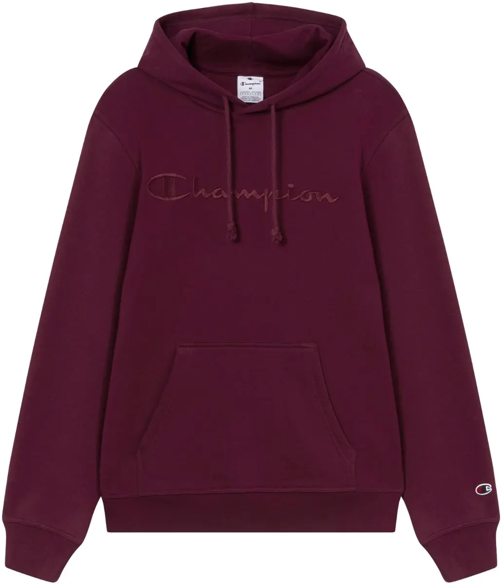 Champion Heren Hooded Sweatshirt - S - Bordeauxrood - afbeelding 3 van 6