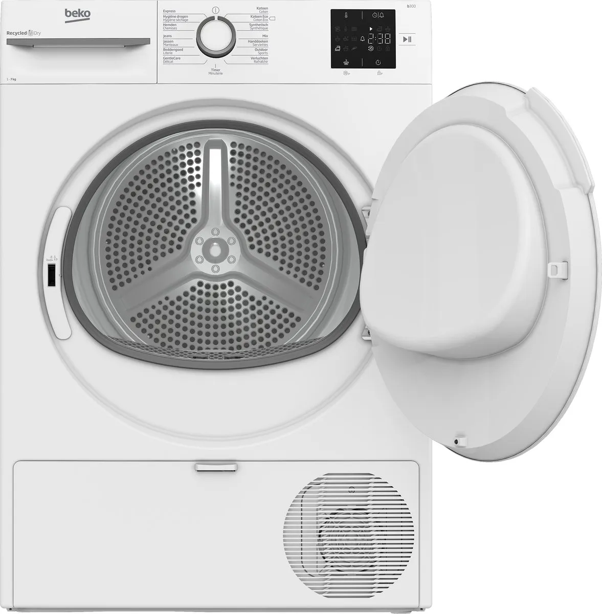 Beko BM3T3722W Wasdroger 7 kg - 15 Programma's - Wit - afbeelding 6 van 6