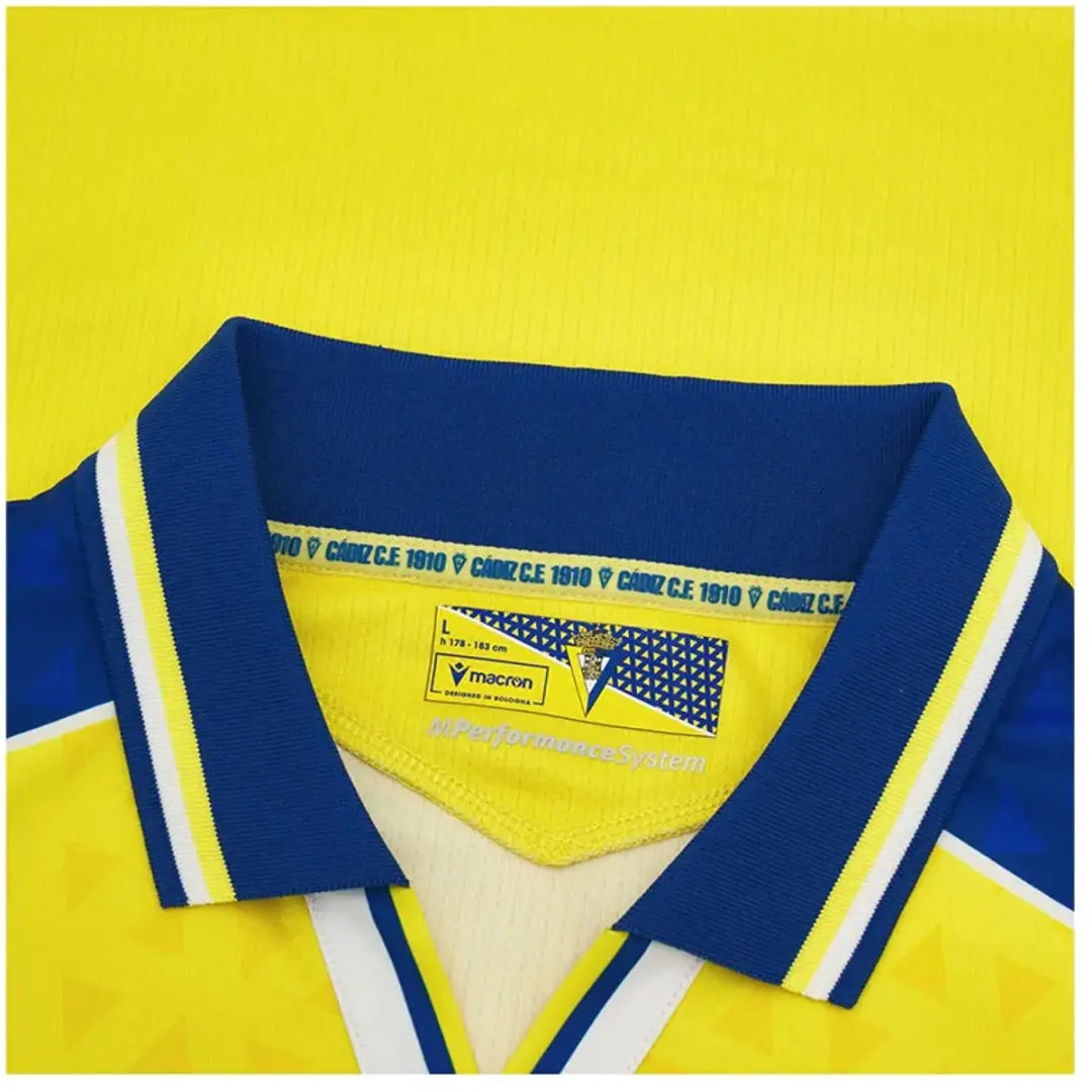 Macron Cádiz CF 24/25 Thuis T-shirt Junior - Geel - 9-10 jaar