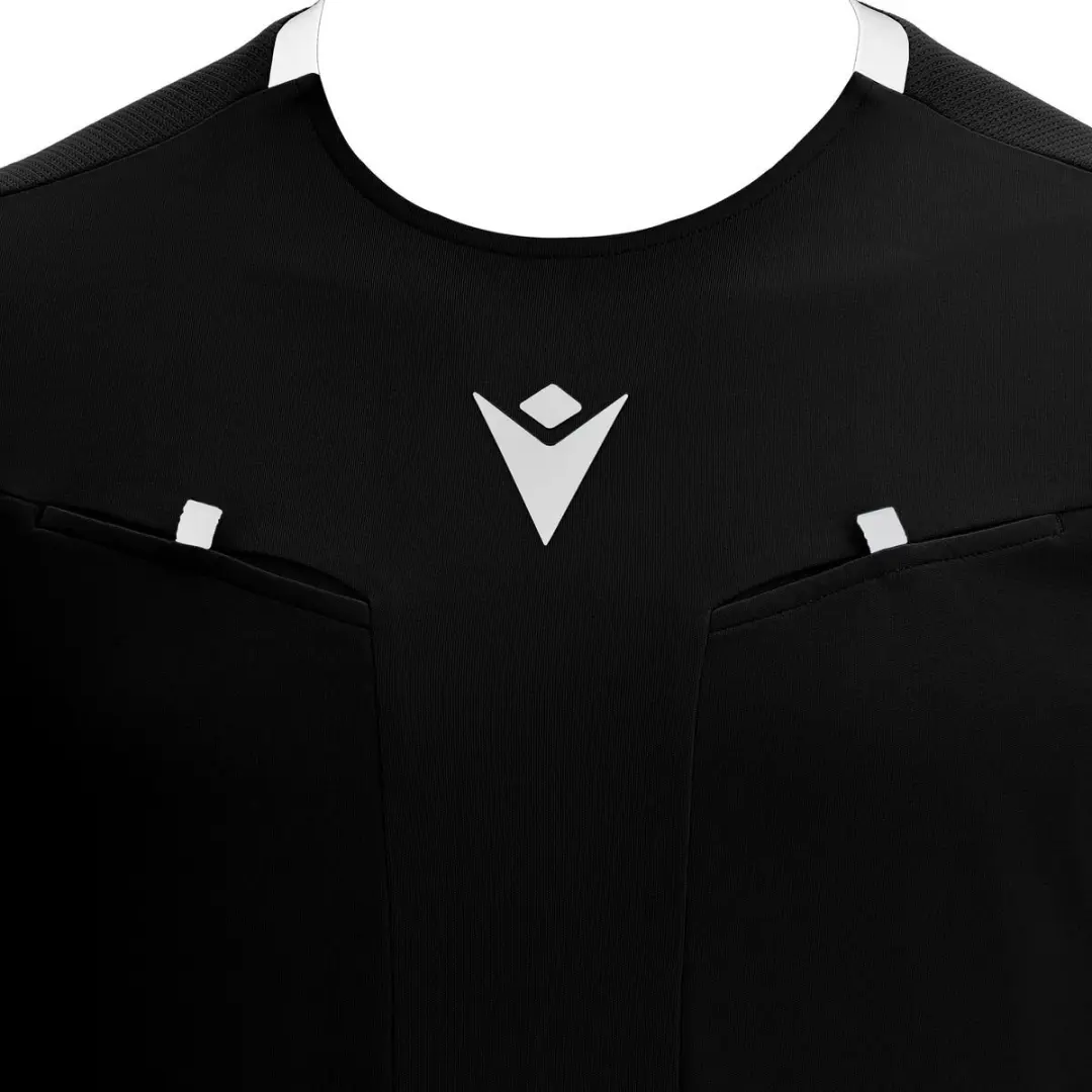 Macron Frisk Scheidsrechtersshirt Korte Mouw - L - Zwart