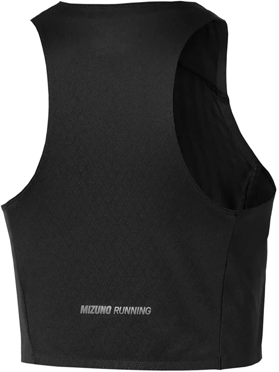 Mizuno Tech Light Cropped T-shirt - Zwart L