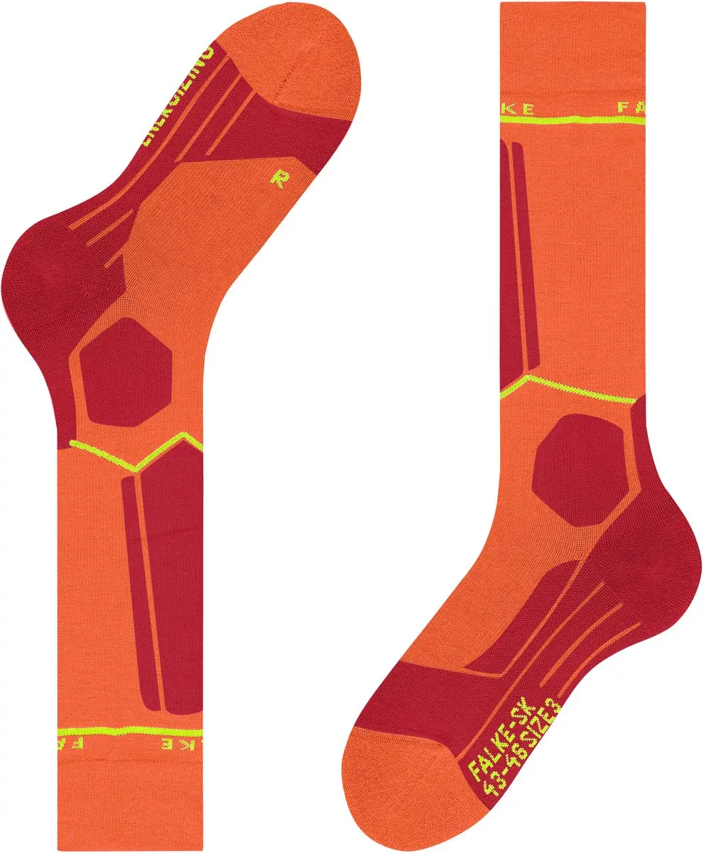 Falke SK Wool Compressie Skisokken Heren - Maat 43-46 - Rood