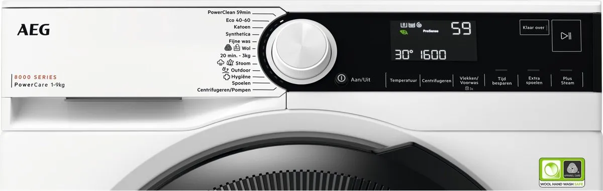 AEG LR85964 8000 Serie Wasmachine 9kg - Wit