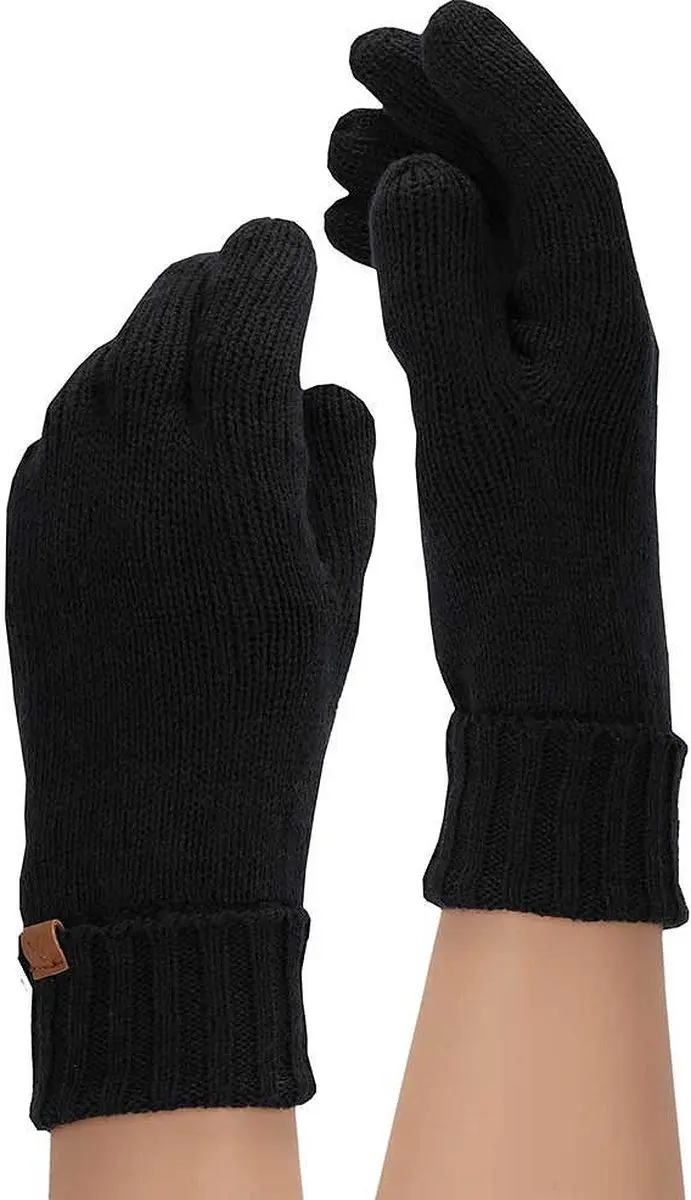 Sarlini Heren Gebreide Handschoenen - Zwart - M/L