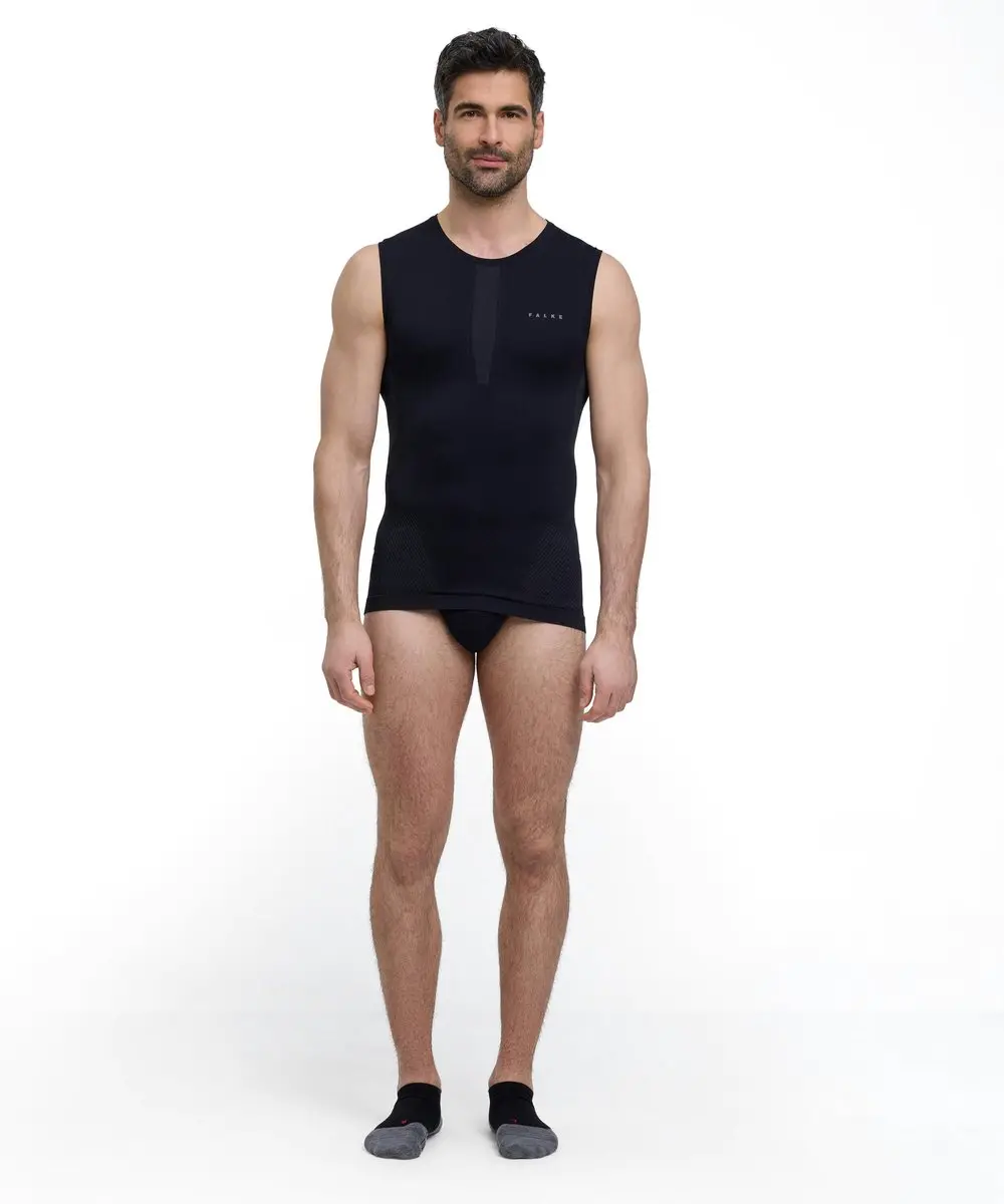 Falke Warm Singlet Heren XXL - Functioneel Zwart